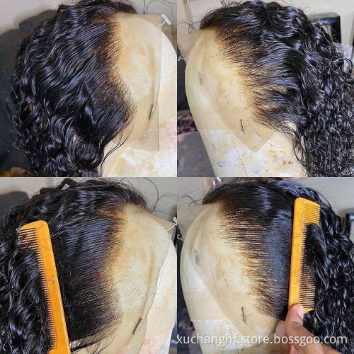 Single Knots HD 360 Lace Wig 18 Inch 100% Human Hair Middle Part Hd Wigs Natural Hairline 13*6 Hd Lace frontal wigs